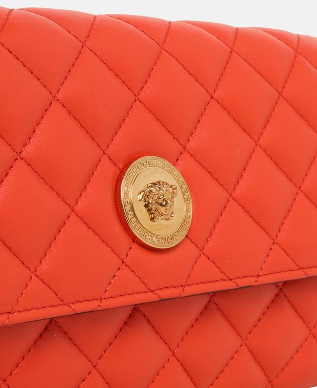 Versace Leather clutch Orange