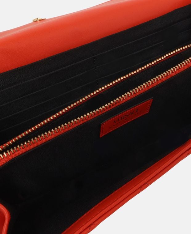 Versace Leather clutch Orange