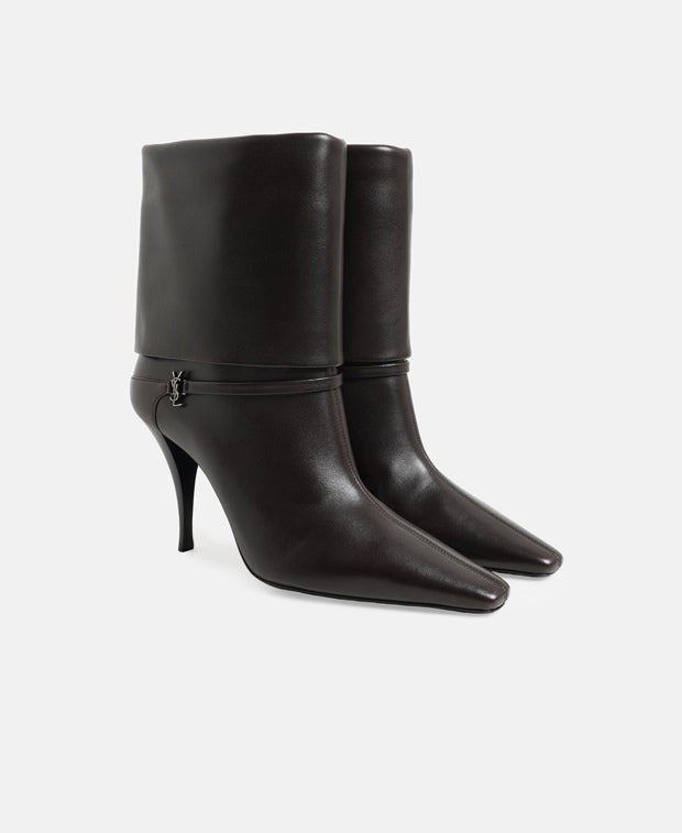 Saint Laurent Niki 90 Ankle boots Black Coffee