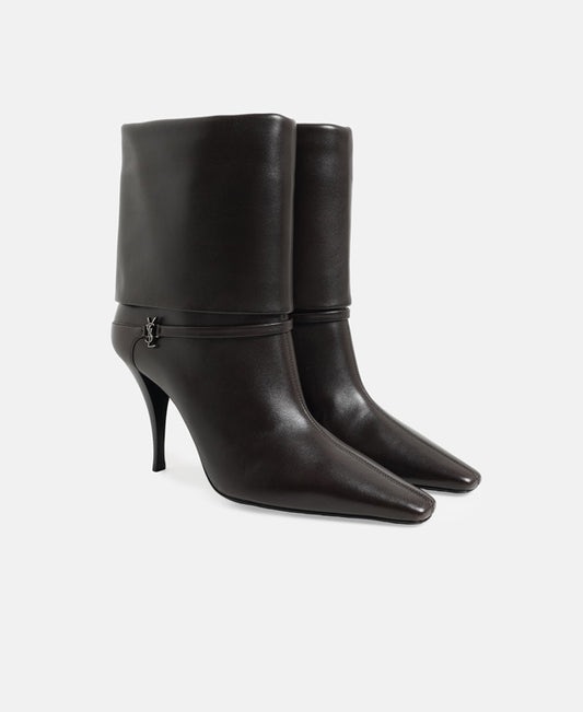 Saint Laurent Niki 90 Ankle boots Black Coffee