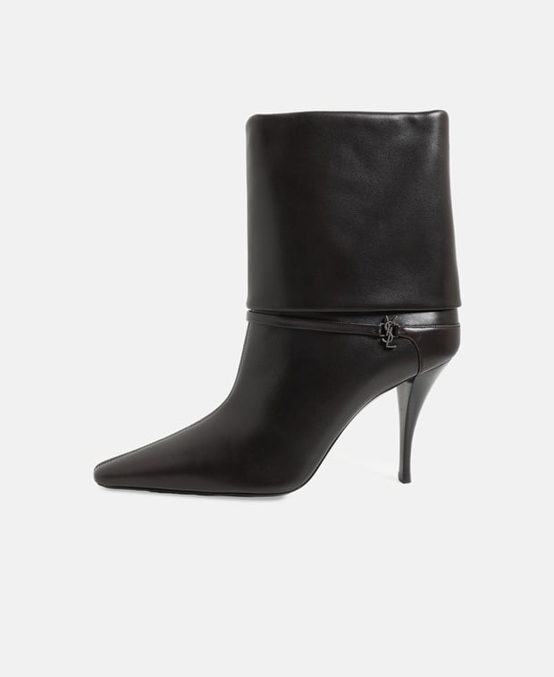 Saint Laurent Niki 90 Ankle boots Black Coffee