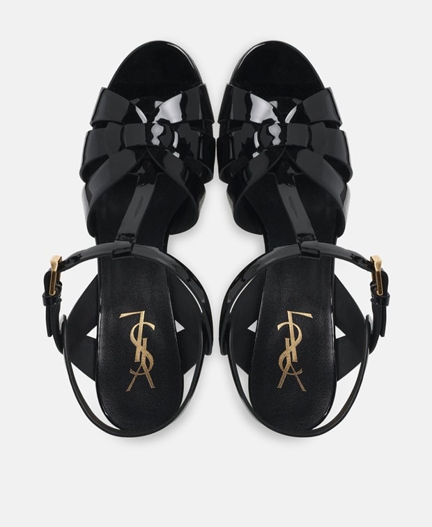 Saint Laurent Aaaow Heeled sandals Black