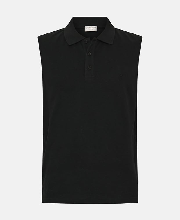 Saint Laurent Sleeveless polo shirt