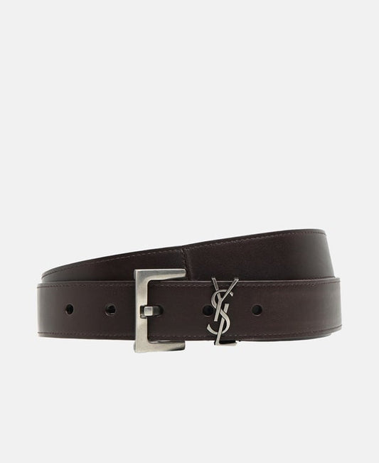 Saint Laurent Leather belt Beige