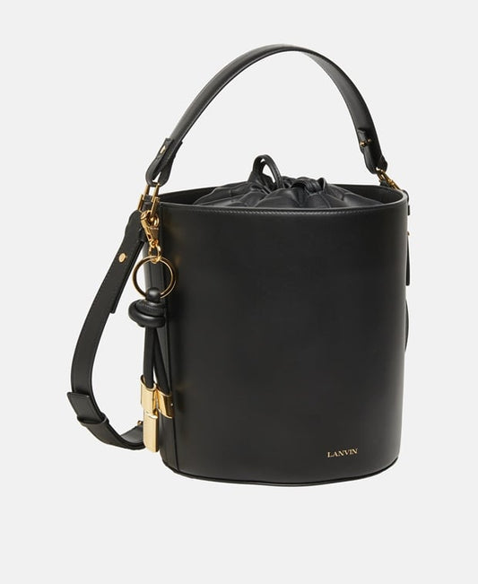 Lanvin Smle Leather bucketbag Black