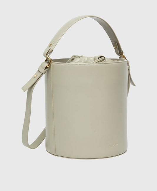 Lanvin Smle Leather bucketbag Beige