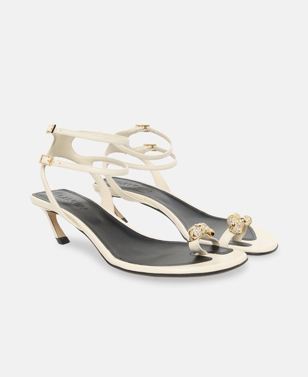 Lanvin Melodie Ankle strap sandals Beige