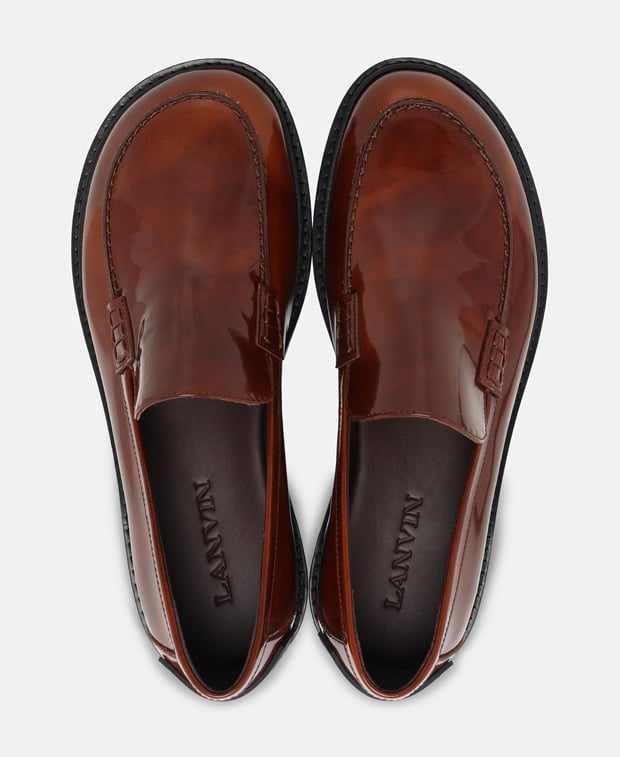 Lanvin Tenor Loafers Cognac