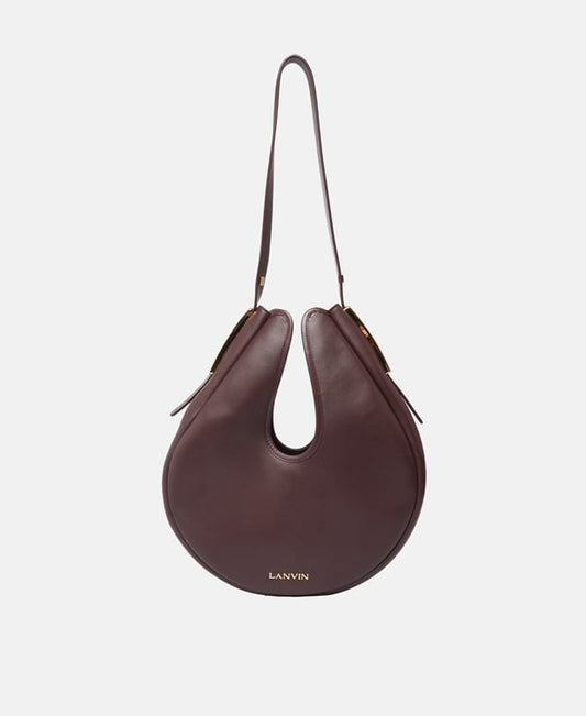 Lanvin Cymbal Leather shoulder bag Maroon