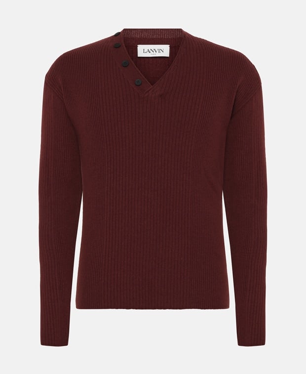 Lanvin Wool jumper Maroon