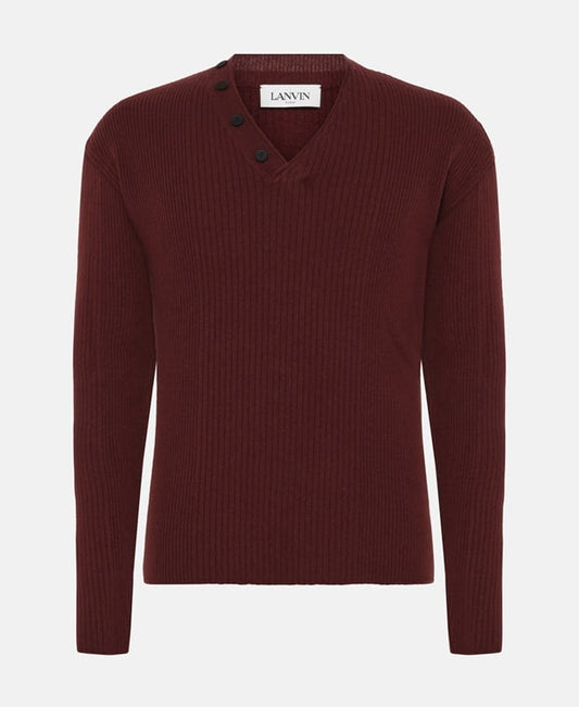 Lanvin Wool jumper Maroon