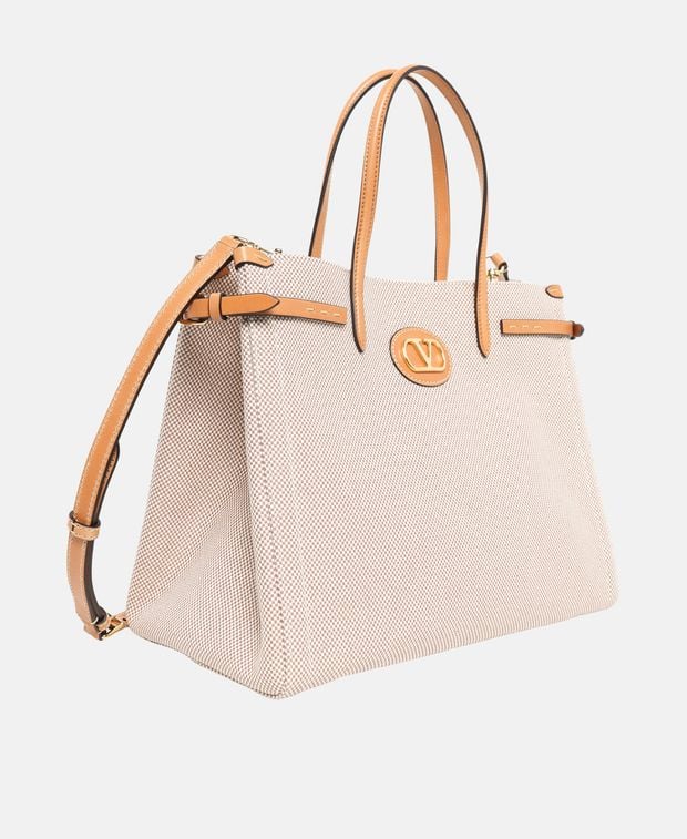 Valentino Garavani Antibes Tote Bag Beige