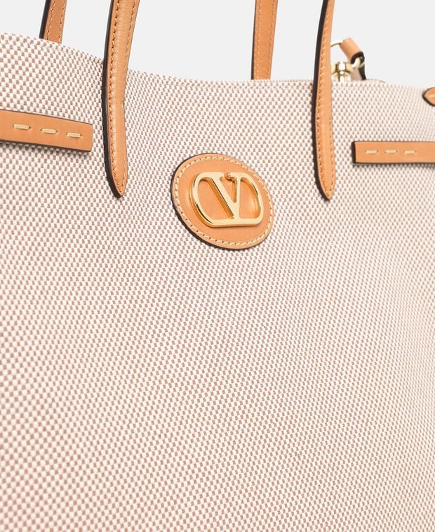 Valentino Garavani Antibes Tote Bag Beige