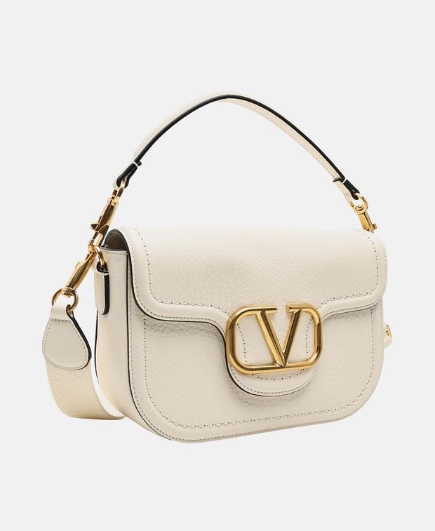 Valentino Garavani Leather shoulder bag Putty