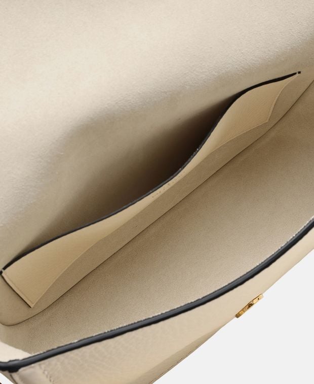 Valentino Garavani Leather shoulder bag Putty