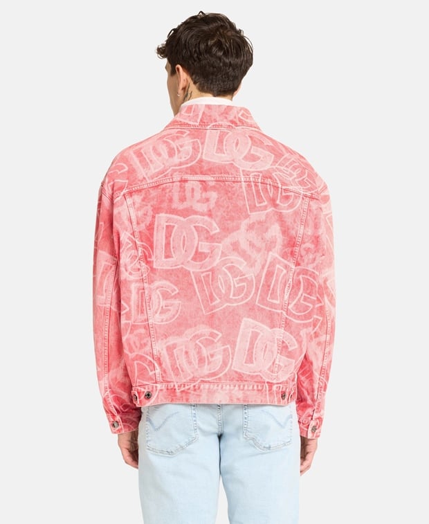 Dolce & Gabbana Denim blouson jacket Light Red