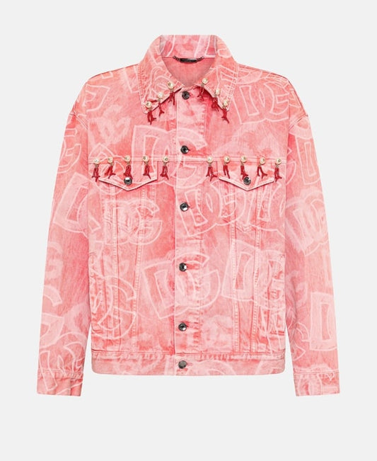 Dolce & Gabbana Denim blouson jacket Light Red