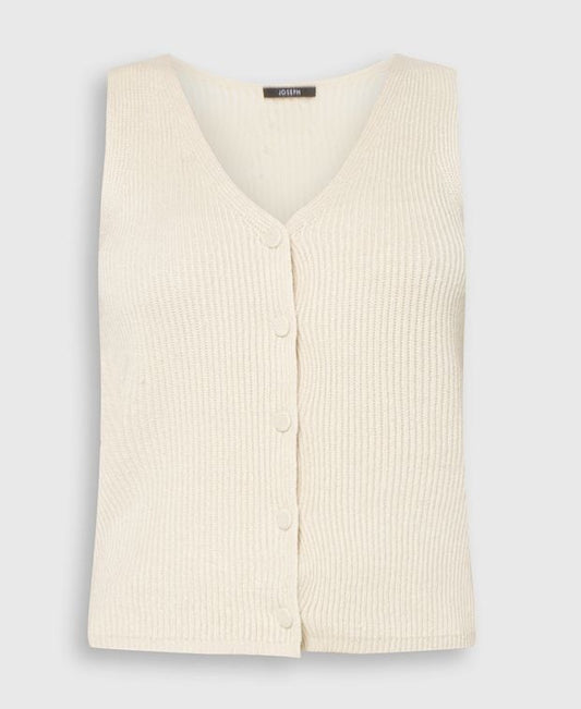 Joseph Linen-blend waistcoat