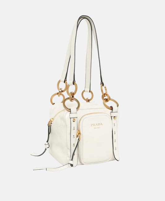 Prada Mini Dangle Leather shoulder bag