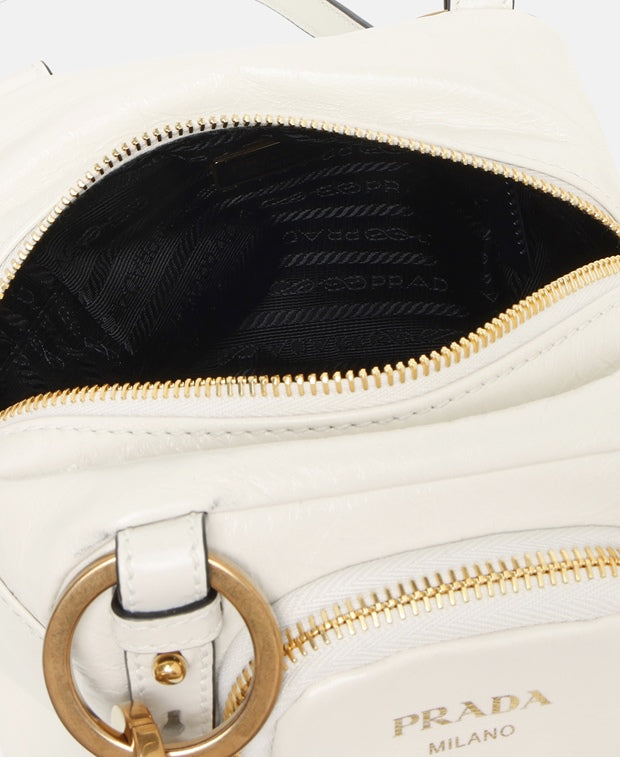 Prada Mini Dangle Leather shoulder bag