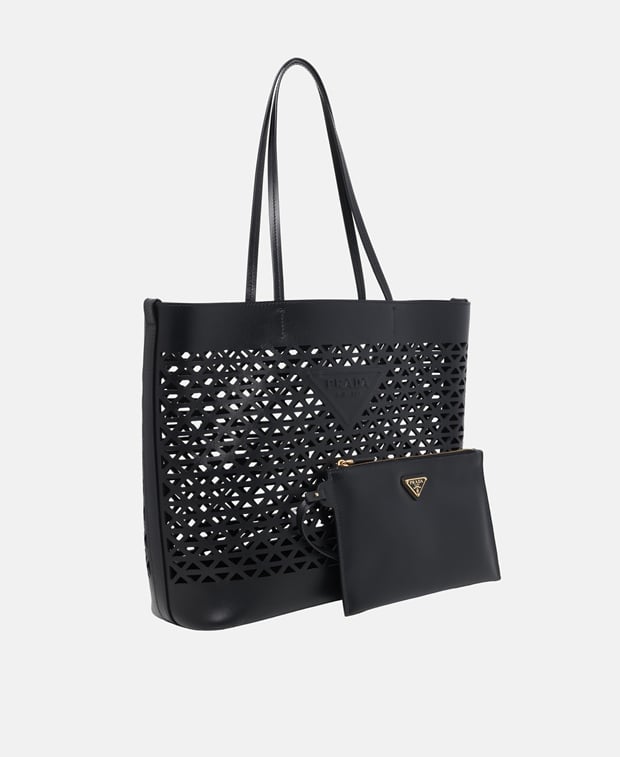 Prada Leather shopper Black