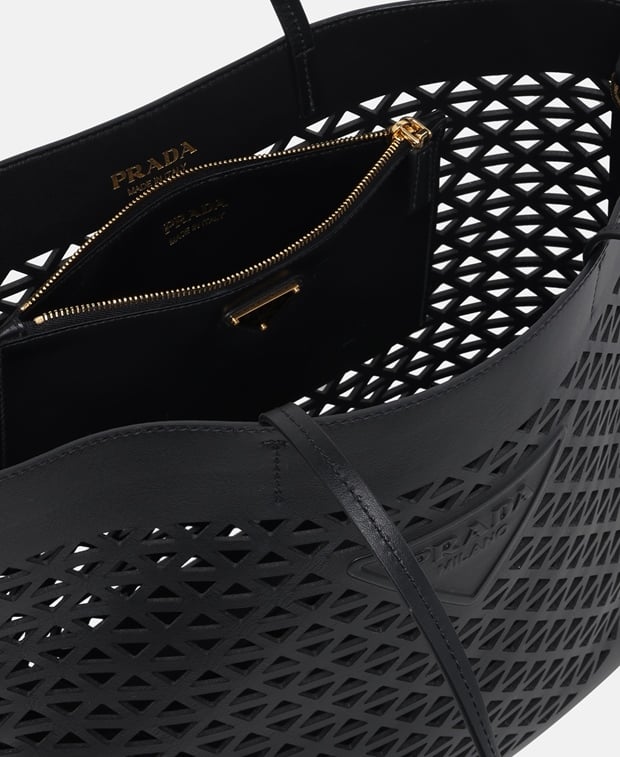 Prada Leather shopper Black