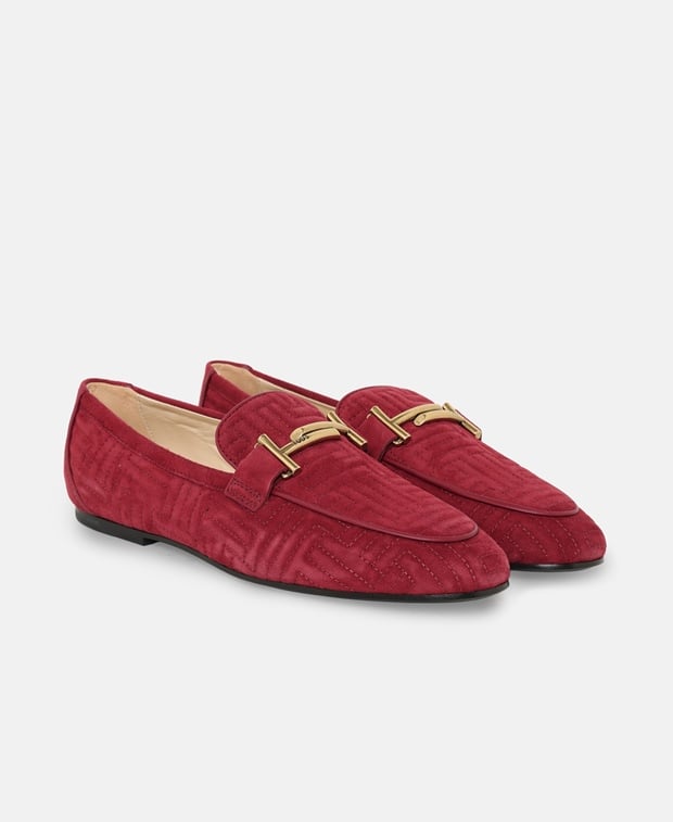 Tod's D8W Moccasins Red