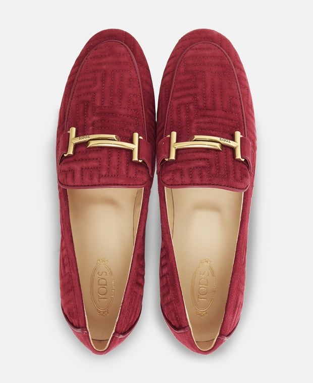 Tod's D8W Moccasins Red