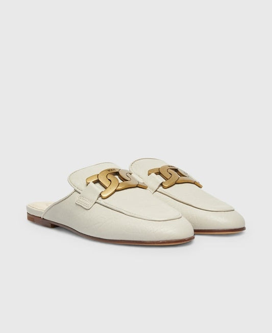 Tod's Sabot Mules Oatmeal