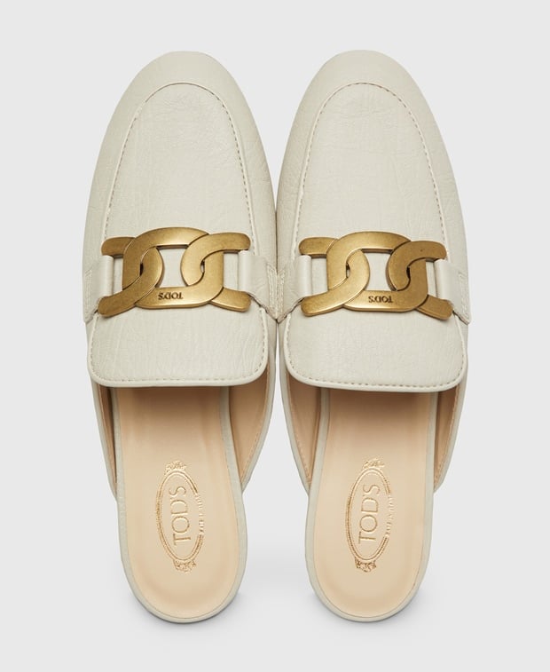 Tod's Sabot Mules Oatmeal