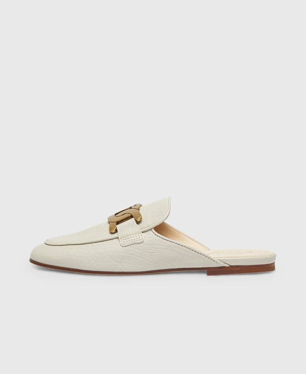 Tod's Sabot Mules Oatmeal