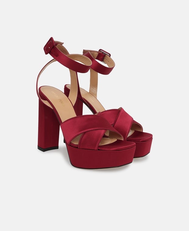 Sergio Rossi Sr Monica 090 Heeled sandals Burgundy
