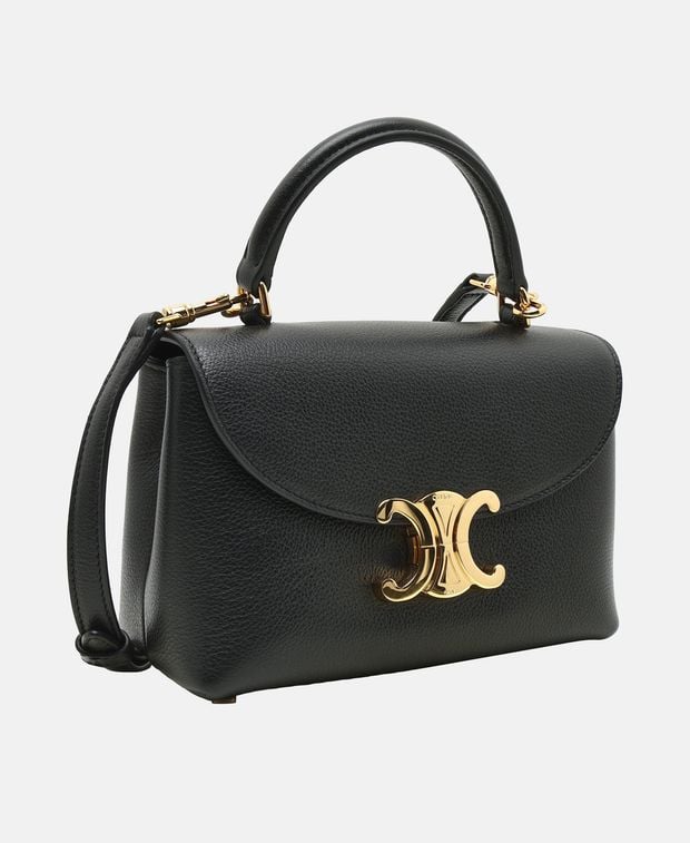 Celine Teen Nino Leather cross body bag Black