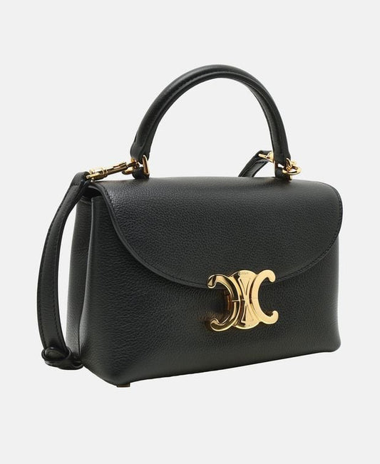 Celine Teen Nino Leather cross body bag Black