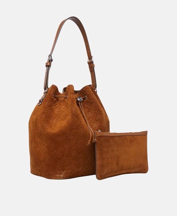 Tory Burch Handbag & Pouch Brown
