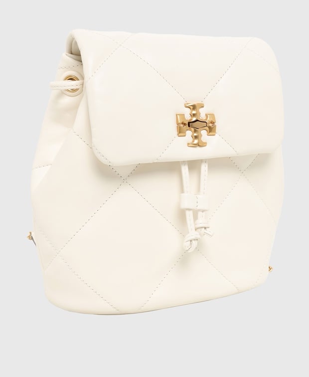 Tory Burch Kira Leather backpack Off-white