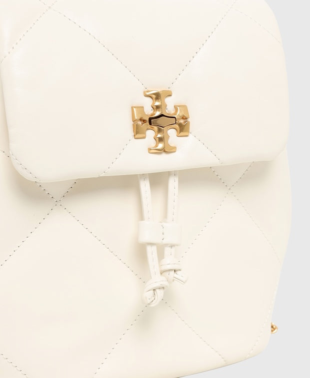 Tory Burch Kira Leather backpack Off-white