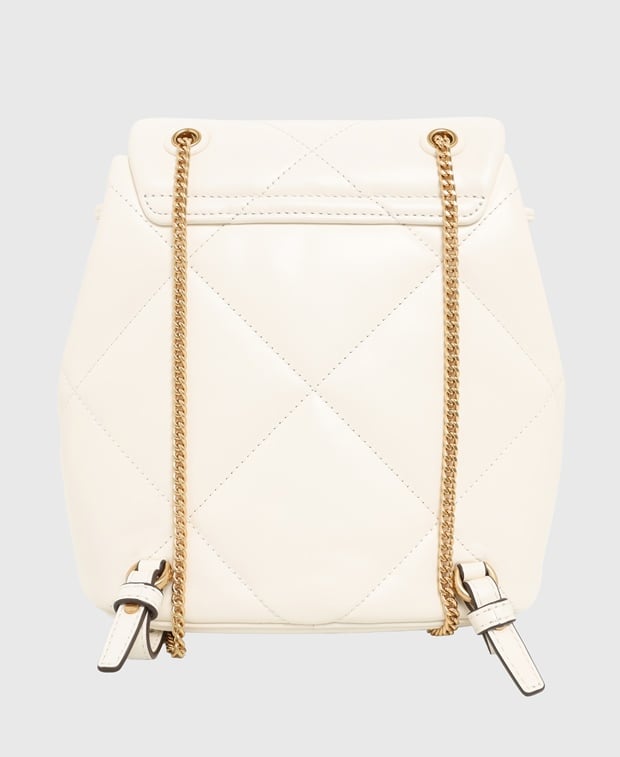 Tory Burch Kira Leather backpack Off-white