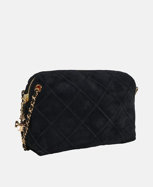 Tory Burch Fleming Leather cross body bag Black