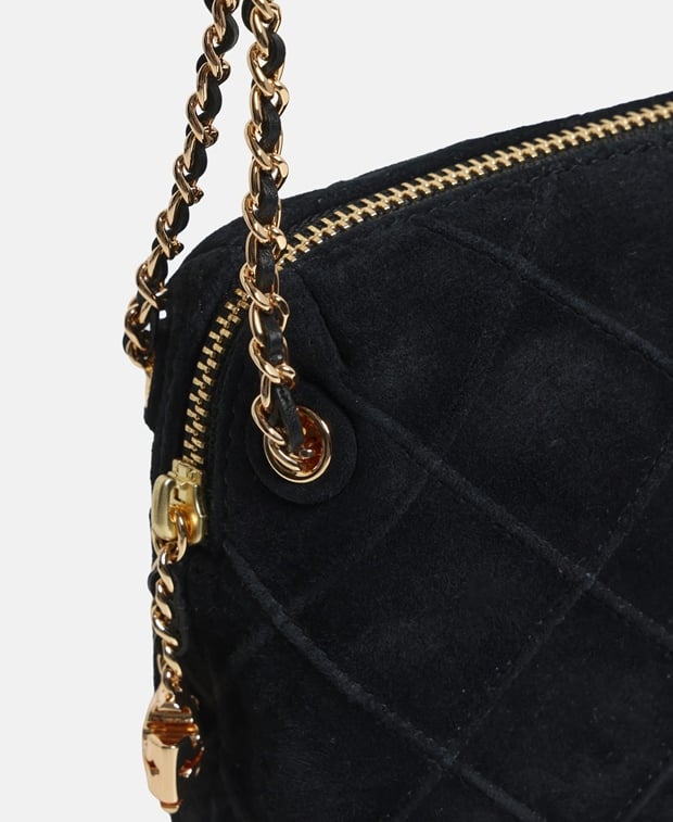 Tory Burch Fleming Leather cross body bag Black
