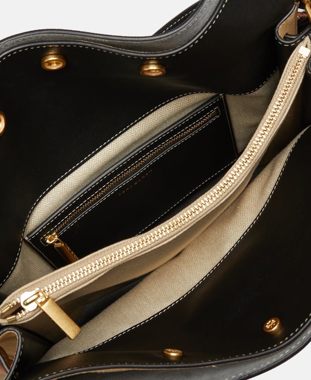 Tory Burch Petite Lee Radziwill Handbag Bronze