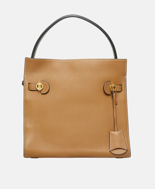 Tory Burch Petite Lee Radziwill Handbag Bronze