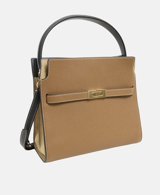 Tory Burch Lee Radziwill Leather handbag Bronze
