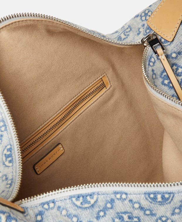 Tory Burch Balloon Handbag & Pouch Light Blue