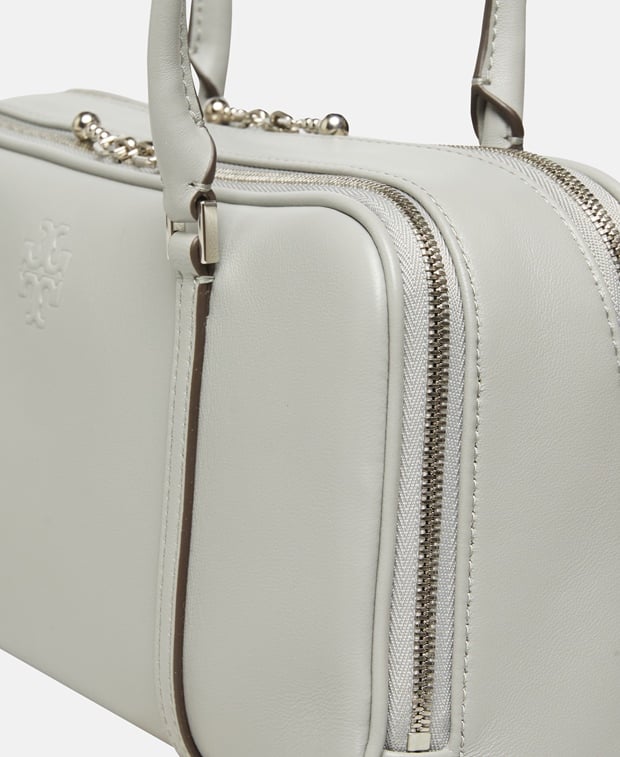 Tory Burch Marshmallow Leather shoulder bag Light Grey