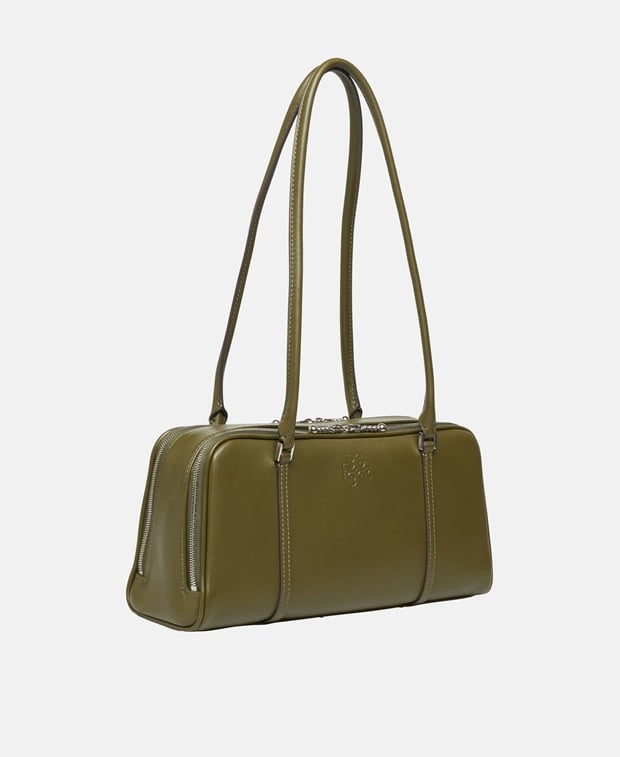 Tory Burch Marshmallow Leather shoulder bag Khaki