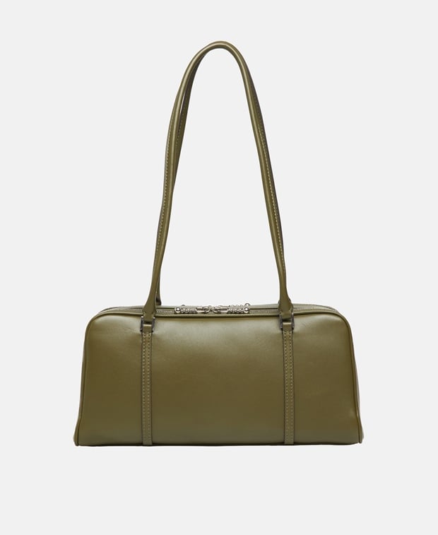 Tory Burch Marshmallow Leather shoulder bag Khaki