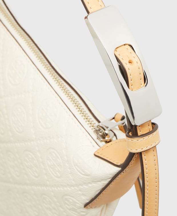 Tory Burch Small Balloon Leather shoulder bag Off-white
