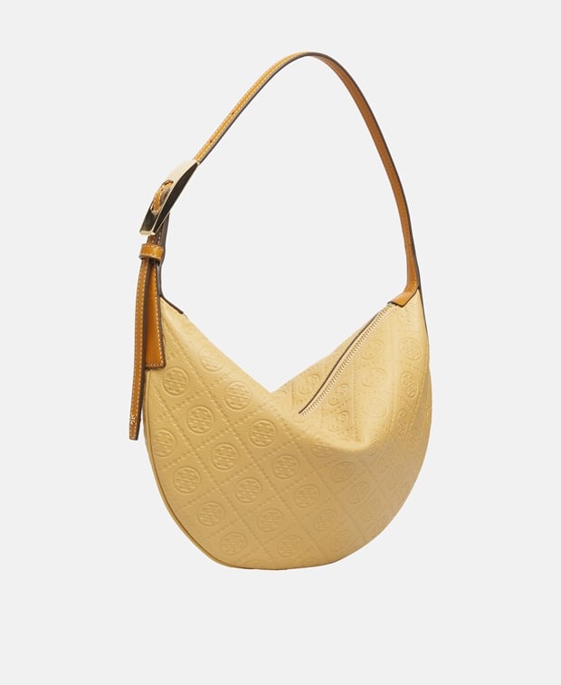 Tory Burch Small Balloon Leather shoulder bag Beige