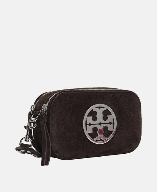 Tory Burch Miller Leather cross body bag Dark Brown